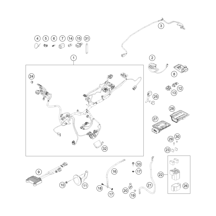 FAISCEAU ELECTRIQUE HUSQVARNA 300 TE PRO 2026